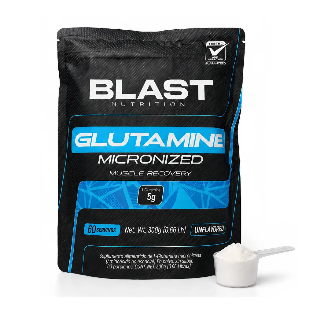 Glutamina Micronizada Blast Nutrition Guatemala Front.webp