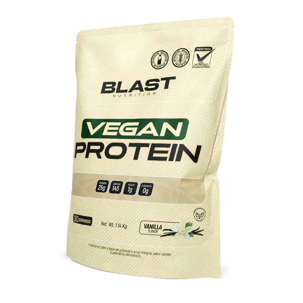 Proteína Vegana Blast Nutrition Guatemala Vainilla Side.webp
