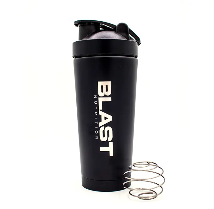 Shaker metalico negro